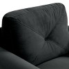 INFURNIC Sofas Comfortable Sectional Couch Velvet Upholstery Modular Design Premium Sponge Filling for Living Room, Black, 32.2"*29.1"*34.4" - 4 of 4