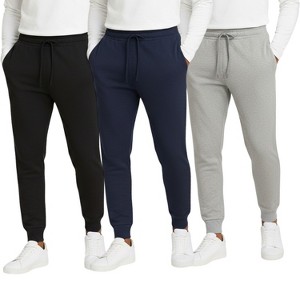 Mens 3 Pack Ultra Soft Dual Pocket Joggers - 1 of 4