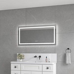 Sapphtopaz Rectangle Bathroom Mirror, Wall Mounted Vanity Mirror with Aluminum Frame,Anti-Fog Mirrors Memory, 3 Colors for Bathroom,Over Sink,Bedroom - 1 of 4