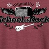 Women's - School of Rock - Original Logo Lightweight French Terry Wide Neck Long Sleeve Shirt - 2 of 4