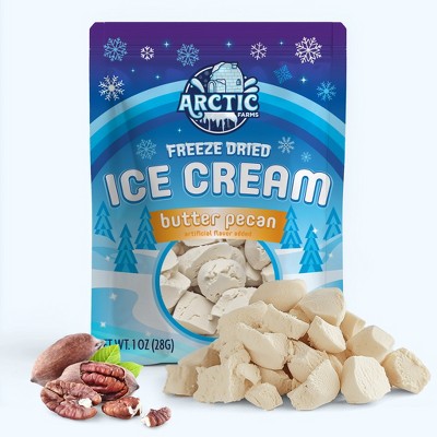 Arctic Farms Freeze Dried Ice Cream That Does Not Melt (Bits) (Butter Pecan)