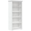 vidaXL Bookcase BODO White 31.5 in.x15 in.x70.9 in. Solid Wood Pine 5-Tier - 2 of 4