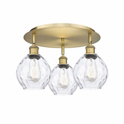 Waverly - 3 Light Flush Mount In Industrial Style-9 Inches Tall and 17.75 Inches Wide