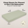 KeaBabies Mini Crib Sheets for Baby Girls, Boys, 2-Pack Soothe Pack and Play Sheets Fitted, Organic Pack N Play Mattress Sheet - 3 of 4