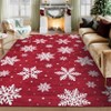 Christmas Rug Area Rugs for Living Room - Washable Rugs Boho Snowflake Xmas Rug, Soft Non Slip Carpet for Bedroom,Kitchen,Dining Table Holiday Decor - 2 of 4
