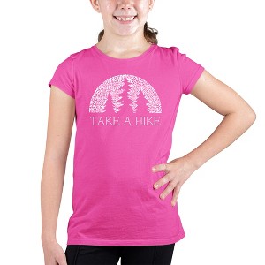 LA Pop Art Girl's Word Art T-shirt - Nature Lover - 1 of 4