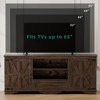 Gikpal Farmhouse TV Stand for 65 inch TV, Entertainment Center for TVs with Storage Cabinets, Barn Door and Adjustable Shelves for Living Room - 4 of 4