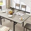 HDZNVF Folding Dining Table Grey - 4 of 4