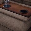 GlasFlength Sectional Sofas with Ottoman, Modern Large Modular Sectional Couch for Living Room, L Shape Upholstered Couch, Brown, Length 97.5" - 4 of 4