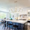 PAKOKULA Industrial 8-Light Gold Linear Classic-Candle-Style Chandelier for Kitchen Island - 2 of 4