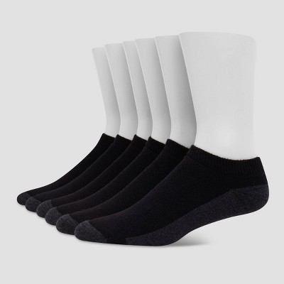 Hanes Premium Men's X-temp Ultra Cushion Low Cut Socks 6pk - Black 6-12 ...