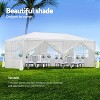 Party Tent Outdoor Canopy, Heavy Duty Waterproof Gazebo with Removable Sidewalls, Event & Wedding Shelter - 4 of 4