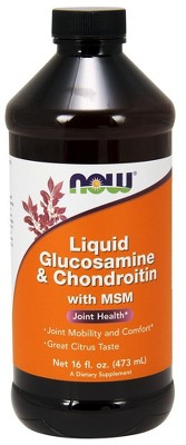 Liquid Glucosamine & Chondroitin with MSM by Now Foods  -  16 oz Liquid