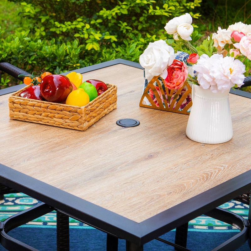 Outdoor Square Steel Dining Table - Captiva Designs, 3 of 12