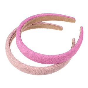 Unique Bargains Women's Anti Slip Fashion Pastoral Stripe Headbands 0.87" Wide 2 Pcs - 1 of 4