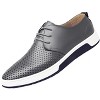 Santimon Men's Oxfords Shoes Casual Lace Up Breathable Formal Dress Mens Slip On Sneakers - 2 of 4