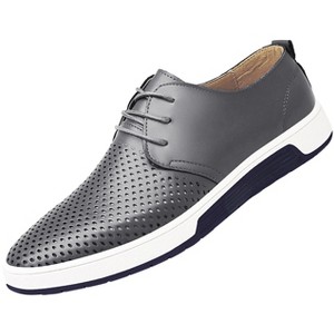 Santimon Men's Oxfords Shoes Casual Lace Up Breathable Formal Dress Mens Slip On Sneakers - 1 of 4