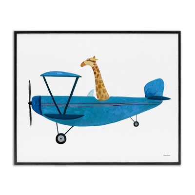 Stupell Industries Giraffe Pilot in Airplane, 20" x 16"
