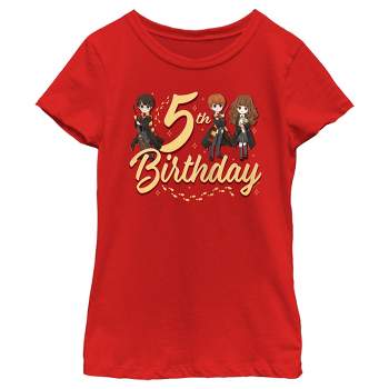 Girl's Harry Potter 5th Birthday Friends T-Shirt