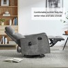 KTMBDW Massage Swivel Rocker Recliner with Heat and Vibration, Soft Manual Recliner Chair, Comfy Chenille Fabric Heated Recliner - 4 of 4