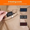 NPolar"USB Heated Blanket with Zipper Arm Holes, 3 Heat Levels, 6 Zones, Dual Switch, Washable"Camel&Grey - 4 of 4