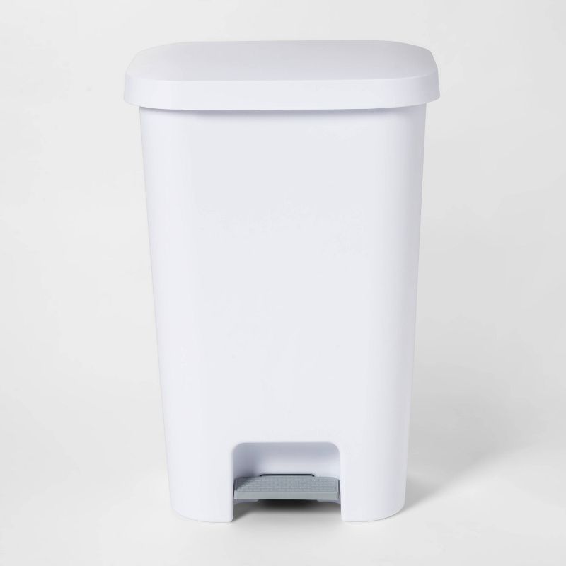 11.9gal Step Trash Can White - Room Essentials&#8482;, 1 of 10
