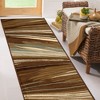 Modern Abstract Multi-Colored Power-Loomed Living Room Bedroom Entryway Indoor Area Rug or Runner by Blue Nile Mills - image 2 of 4