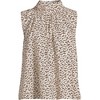 Lands' End Women's Cotton Voile Sleeveless Mock Neck Blouse - 3 of 3
