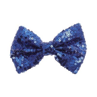 Unique Bargains Elegant Sequins Bow Hair Clip 1 Pc