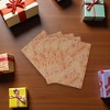 Unique Bargains Gift Wrap Paper Christmas Yellow Kraft 27.56"x19.69" 5 Pcs - 2 of 4