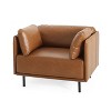 CAVINAS 39" Vintage Upholstered Lounge Chair with Metal Legs, Accent Armchair with Solid Wood Frame & Steel Legs, for Living Room, Bedroom, Office - 3 of 4