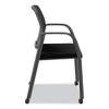 HON Nucleus Series Recharge Guest Chair, Supports Up to 300 lb, 17.62" Seat Height, Black Seat/Back, Black Base - 2 of 4