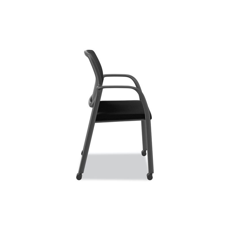 HON Nucleus Series Recharge Guest Chair, Supports Up to 300 lb, 17.62" Seat Height, Black Seat/Back, Black Base, 2 of 6