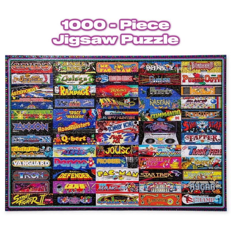 Toynk Arcadeageddon! Retro Arcade Game Collage 1000-Piece Jigsaw Puzzle, 2 of 7
