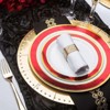 Smarty Had A Party 13" Gold Round Disposable Paper Charger Plates (120 Plates) - image 3 of 4