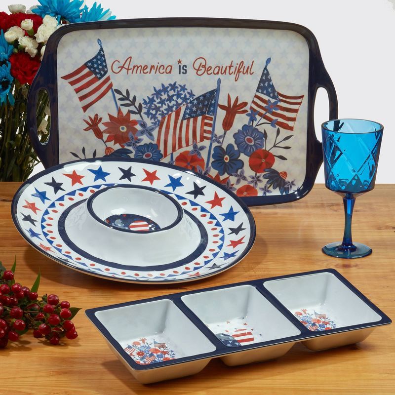 3pc Stars and Stripes Hostess Set - Certified International, 6 of 7