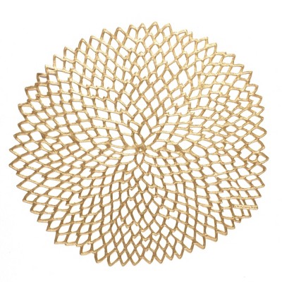 4pk Pressed Dahlia Placemats Brass - Chilewich