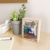 Lara Lee Meintjes Ginger Cat in Peacock Chair with Indoor Jungle of House Plants Interior Painting Framed Mini Art Print - Society6 - 2 of 3