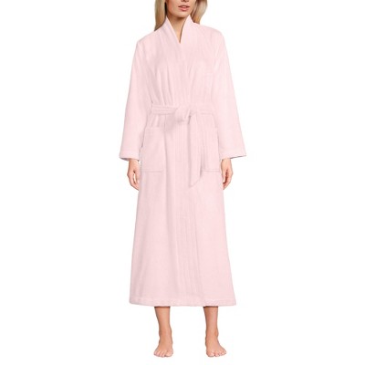 Lands' End Women's Cozy Plush Long Wrap Robe