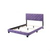 TiramisuBest Purple Velvet Queen Bed, 64x83x48 inches, 56 lbs - 2 of 4