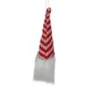Northlight 8" Lighted Red and White Knit Gnome Head Christmas Ornament - 3 of 4