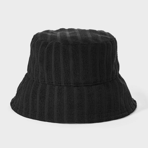 Poly Jacquard Terry Bucket Hat - Shade & Shore™ Black