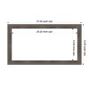 Amanti Art Pinstripe Lead Gray Framed Magnetic Dry Erase Board - 4 of 4