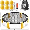 TEMI Outdoor Game Set - Includes 6 Balls, Net and Carrying Bag, Beach Ball Game for Adults, Played Outdoors, Indoors, Lawn, Beach, Backyard - 2 of 3
