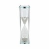 Modern Glass and Metal Hourglass with Decorative Frame for Living Room, Office, and Shelves Display - 3 of 4