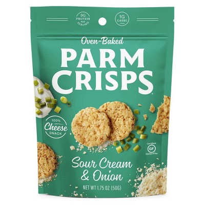 Parmcrisps Oven Baked Gluten Free Sour Cream Onion 100 Cheese Crackers - 175oz Target