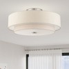 Livex Lighting Meridian 6 - Light Semi-Flush Mount in  Brushed Nickel - 3 of 4