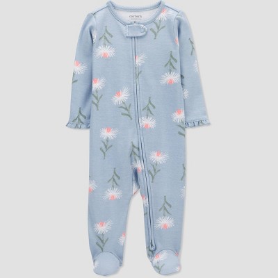 Carter's Just One You® Baby Girls' Little Sister Footed Pajama - Rose Pink  : Target