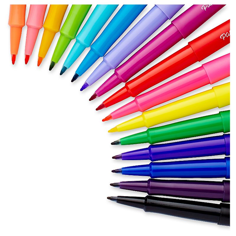 Paper Mate Flair 16pk Felt Tip Pens 0.7mm Medium Tip Multicolor, 4 of 19