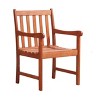 PAGED Outdoor Dining Chairs Wood Folding Chairs with Slatted Back and Slatted Seat for Patio, Outside, Lawn - 4 of 4